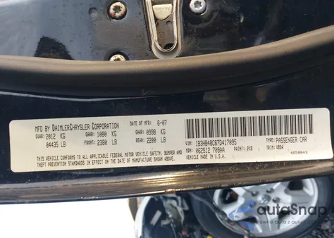 2007 Dodge Caliber Sxt z USA, uszkodzony, nr VIN 1B3HB48C67D417095